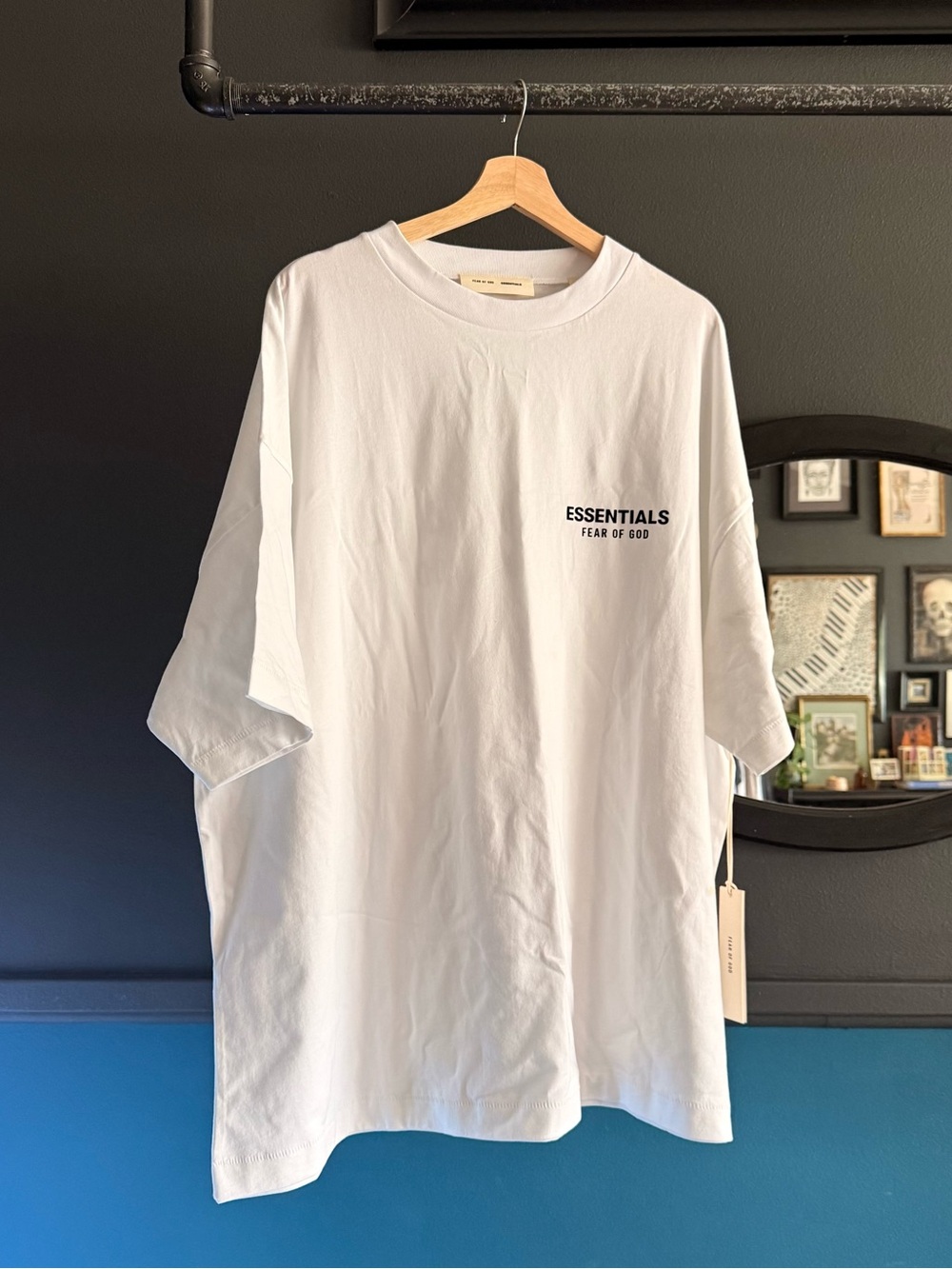 Fear of God Essentials White Short Sleeve Logo Tee